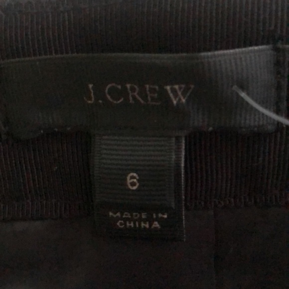 J.Crew NWT textured black straight skirt with stylish fringe hem - Picture 10 of 12